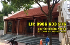 NHÀ GỖ 3 GIAN CỔ TRUYỀN 